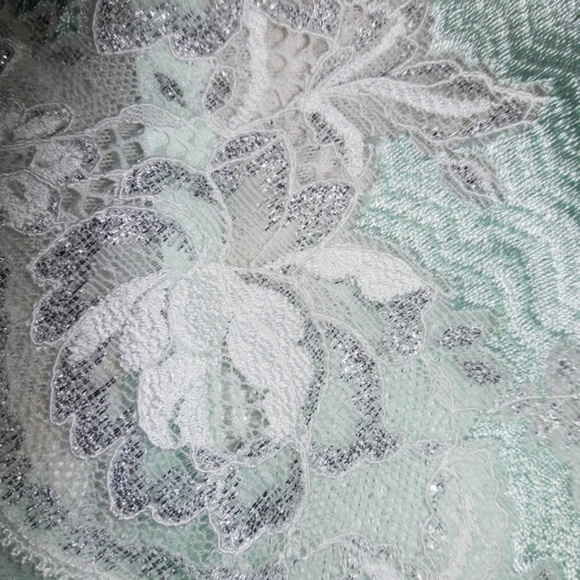 Victoria's Secret Crystal Mint Garter Belt Panty - Picture 5 of 7